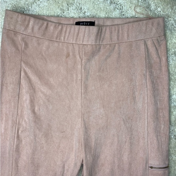 Y2K Privy Privately Privileged Dusty Pink Velvet Zipper Track Suit woman’s XS - Picture 8 of 16